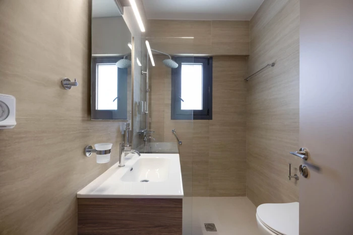 Sokio Attiki Aparthotel Bathroom with shower